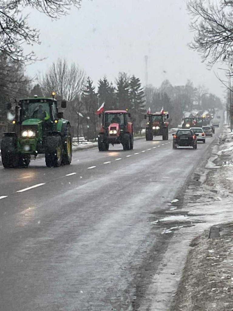 Protest rolników w Hrubieszowie [ZDJĘCIA]