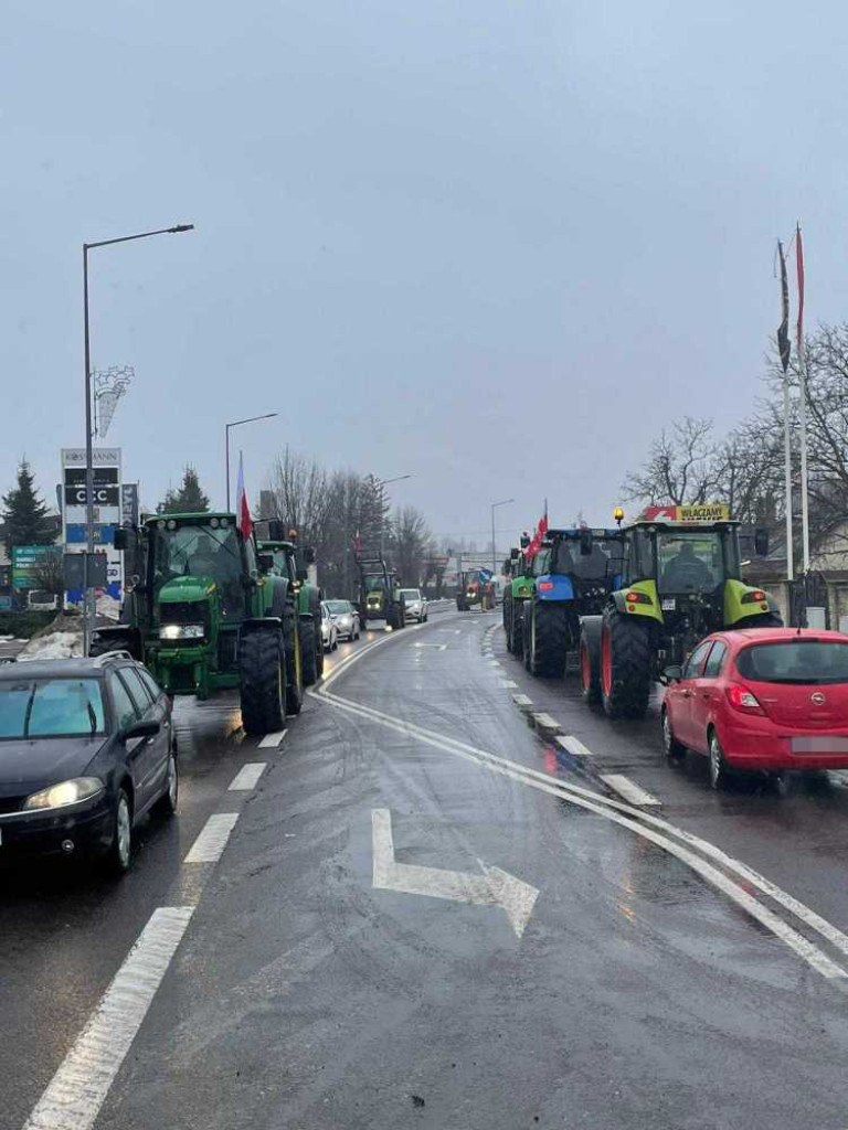 Protest rolników w Hrubieszowie [ZDJĘCIA]