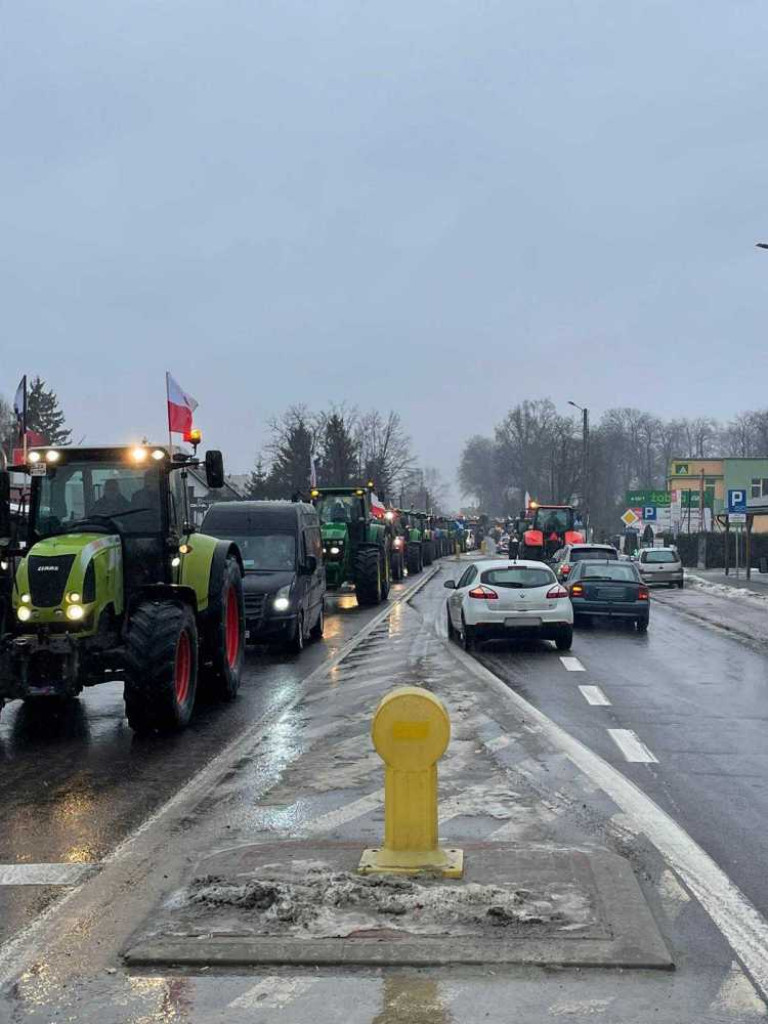 Protest rolników w Hrubieszowie [ZDJĘCIA]