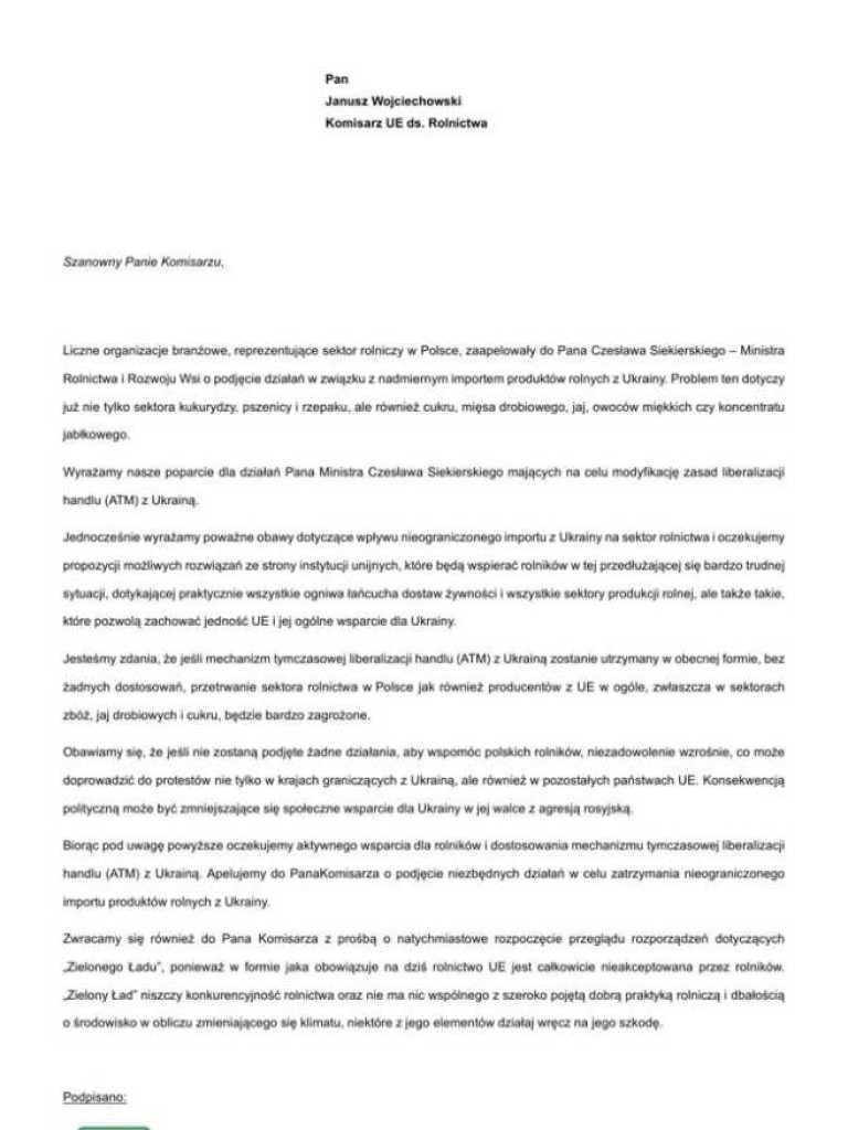 Protest rolników w Hrubieszowie [ZDJĘCIA]