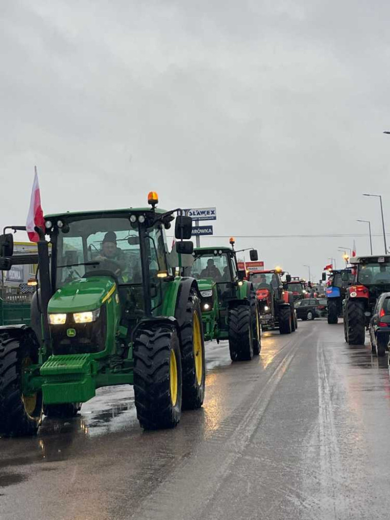 Protest rolników w Hrubieszowie [ZDJĘCIA]