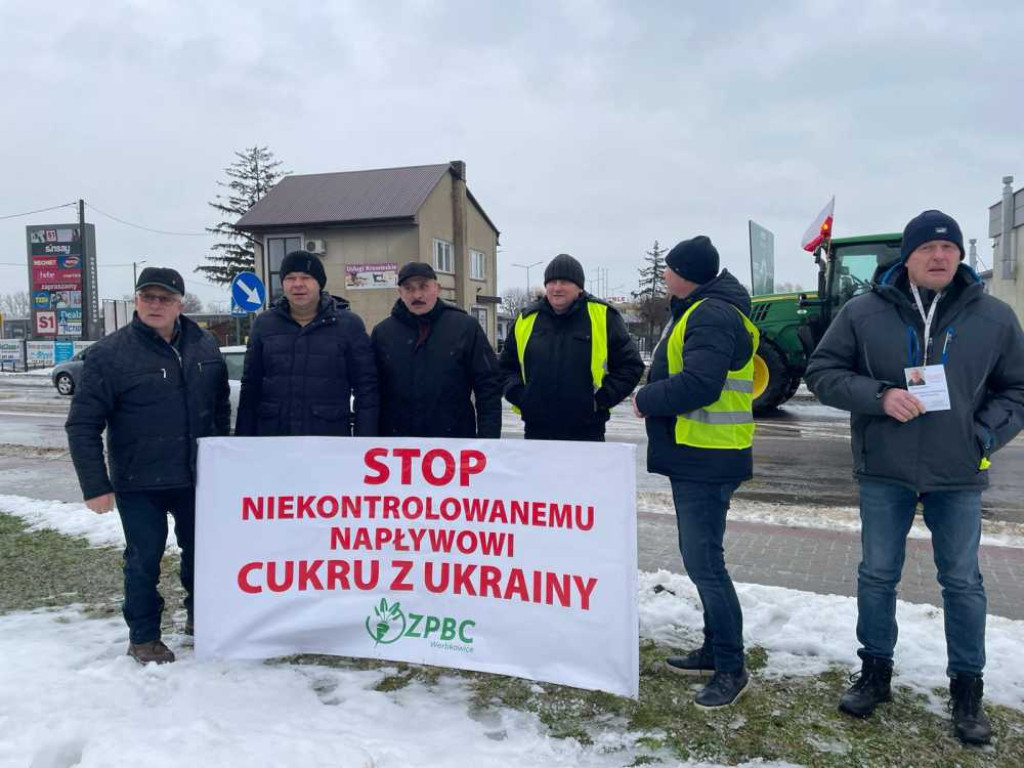 Protest rolników w Hrubieszowie [ZDJĘCIA]