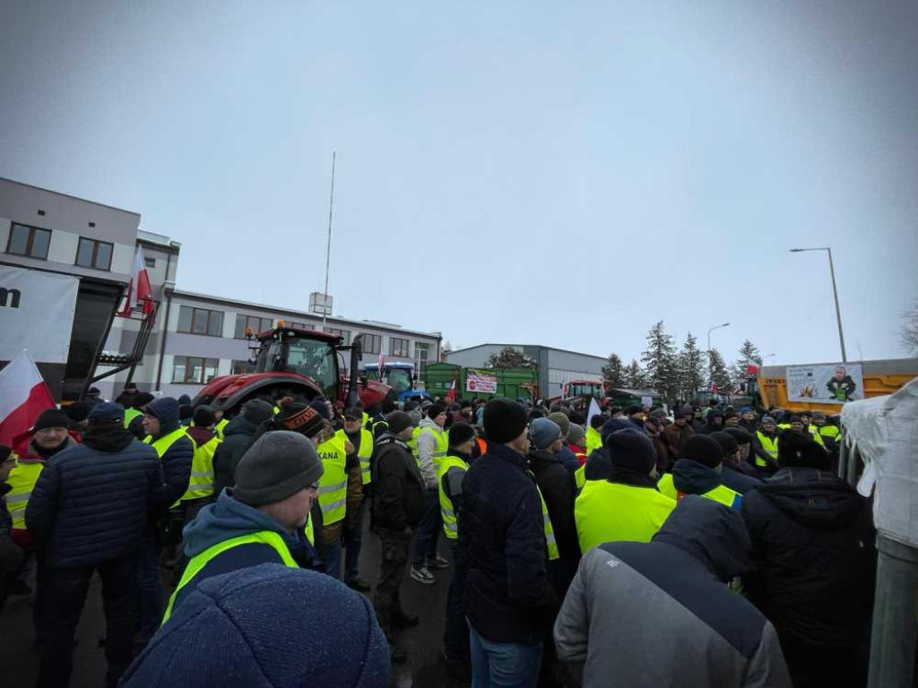 Hrubieszów: Trwa rolniczy protest [ZDJĘCIA]