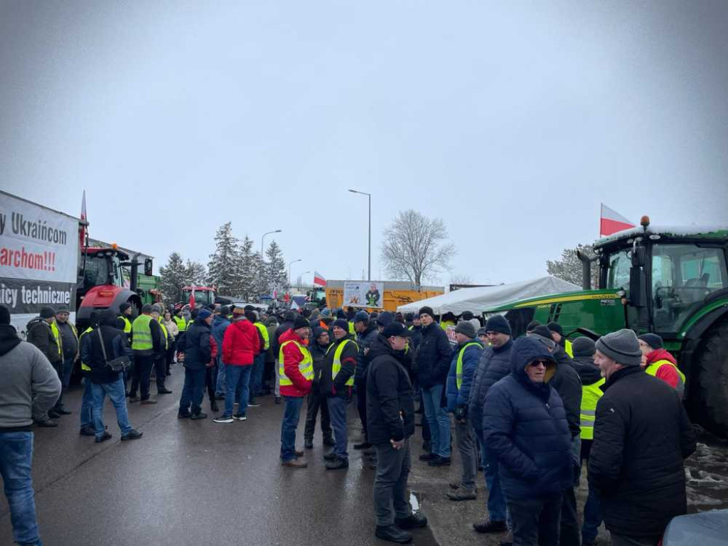 Hrubieszów: Trwa rolniczy protest [ZDJĘCIA]