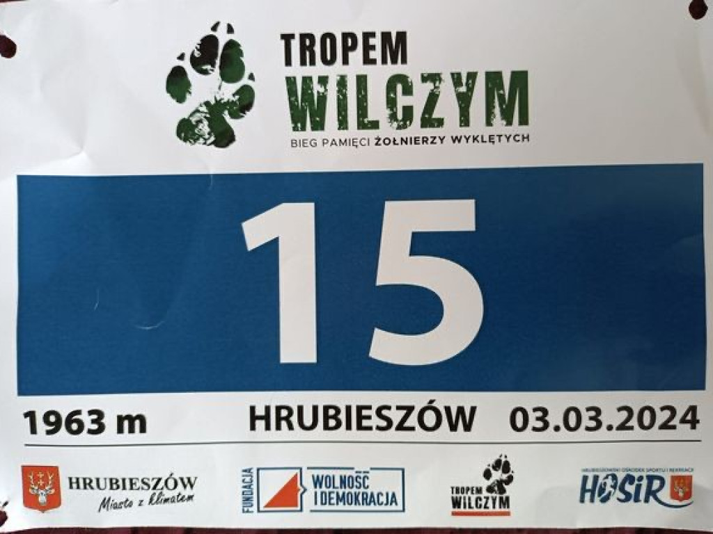 Hrubieszów: Bieg Pamięci Żołnierzy Wyklętych. Tropem Wilczym - wyniki [ZDJĘCIA]