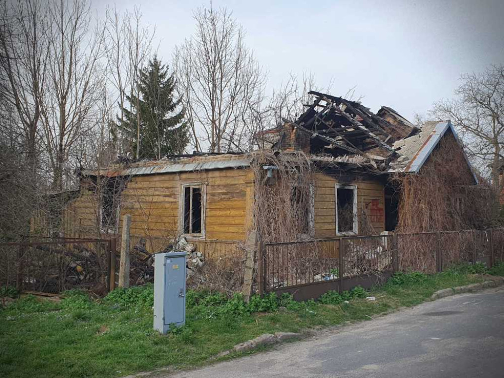 Gdzieś w Hrubieszowie... Spalony dom przy ul. Górnej [ZDJĘCIA]