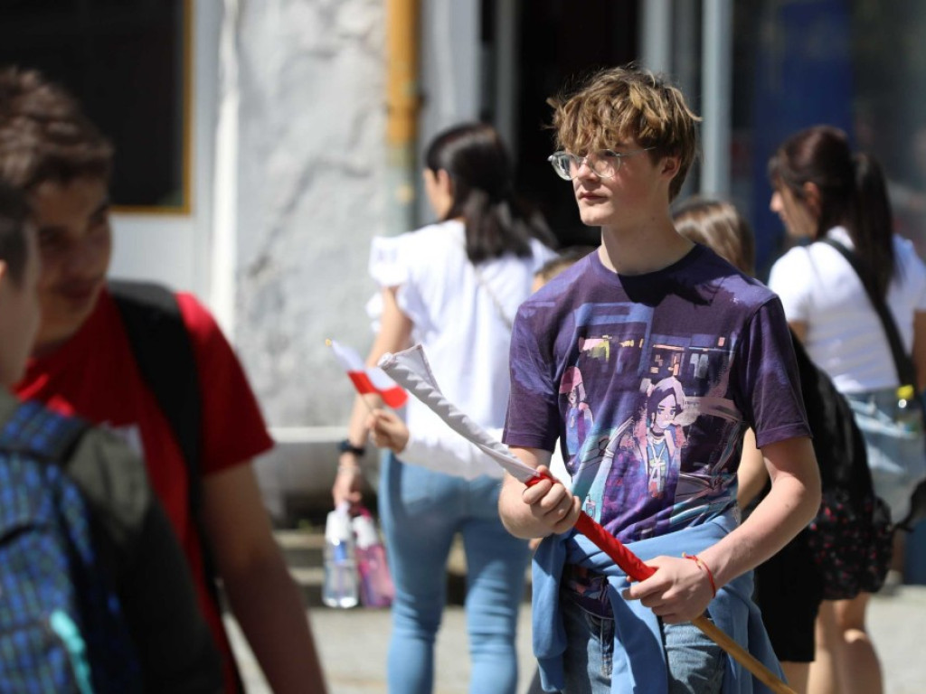 Marsza Flagi w Hrubieszowie [ZDJĘCIA]