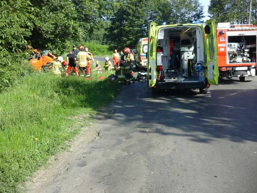 Hrubieszów: Groźny wypadek na Grabowieckiej. 5 osób trafiło do szpitali [ZDJĘCIA]