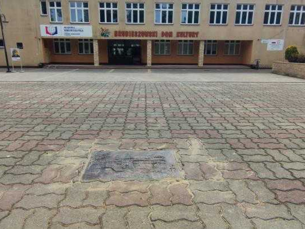 Popatrz pod nogi! Historyczne obiekty Hrubieszowa w formie płaskorzeźb na miejskich chodnikach [ZDJĘCIA]