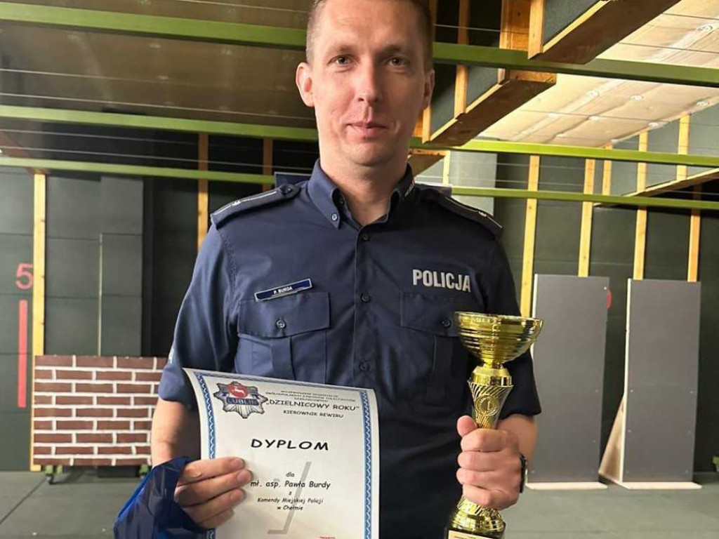 Aspirant sztabowy Jacek Wrzyszcz z KPP w Hrubieszowie - trzecim dzielnicowym w województwie [ZDJĘCIA]