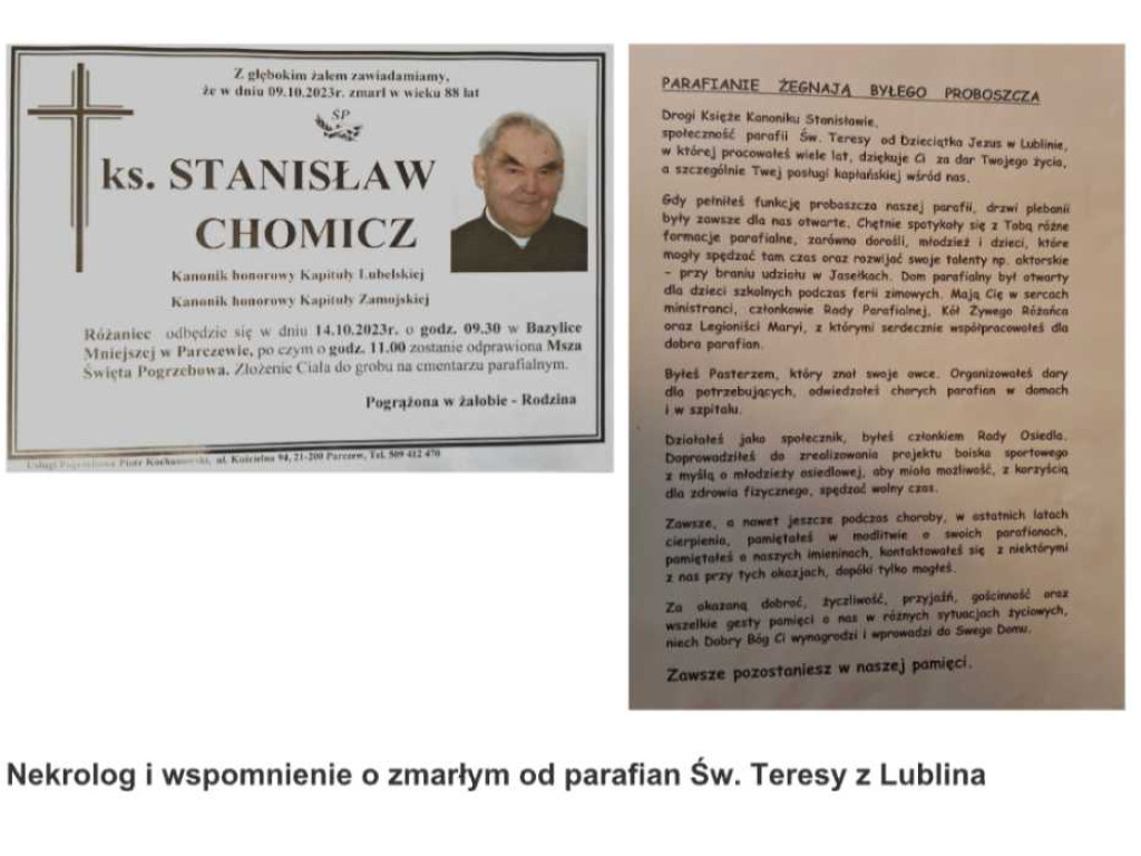 Hrubieszowianin z Parczewa - ks. Stanisław Chomicz. Kapłan, jakiego zapamiętaliśmy [ZDJĘCIA]