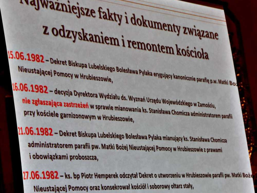 Hrubieszów: W pierwszą rocznicę śmierci ks. Stanisława Chomicza [ZDJĘCIA]