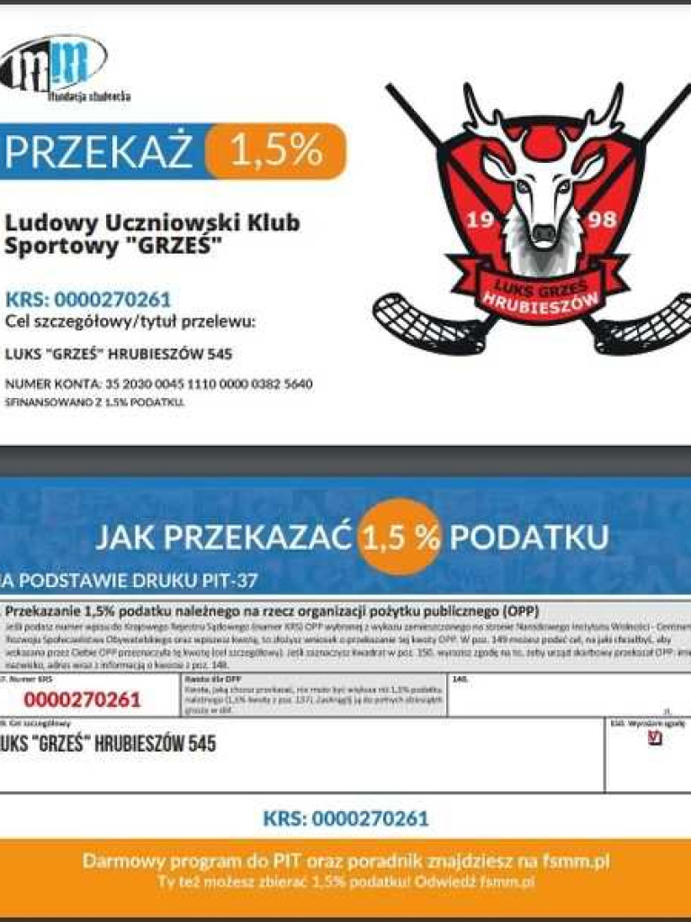 1,5 procent podatku dla LUKS Grześ [ZDJĘCIA]