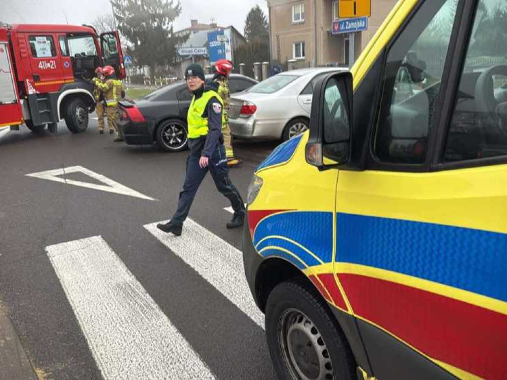 Hrubieszów: Wypadek na Zamojskiej [ZDJĘCIA]