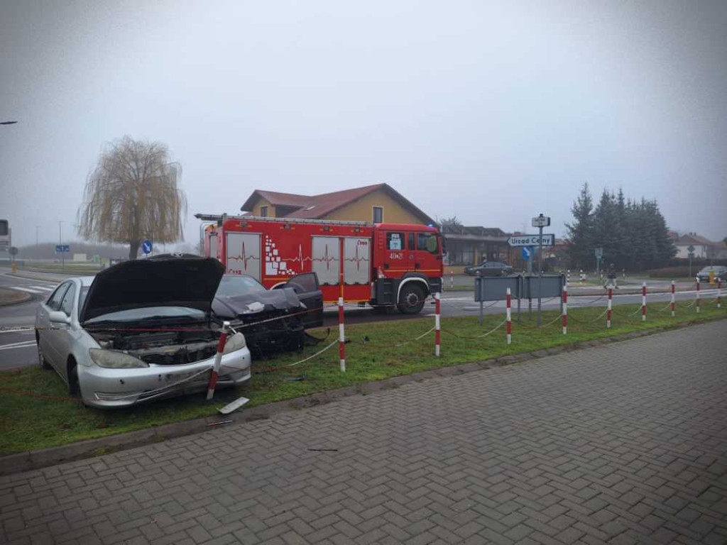 Hrubieszów: Wypadek na Zamojskiej [ZDJĘCIA]