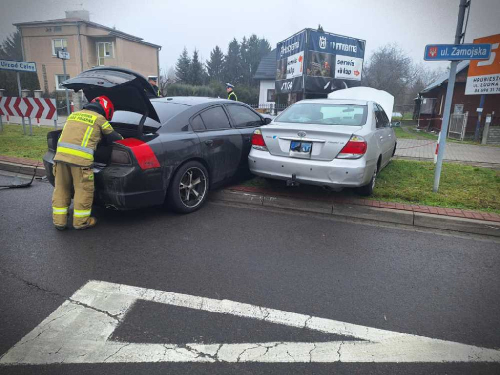 Hrubieszów: Wypadek na Zamojskiej [ZDJĘCIA]
