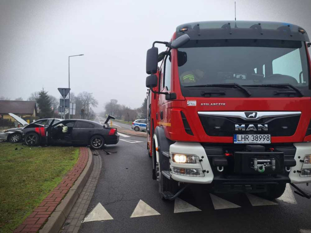 Hrubieszów: Wypadek na Zamojskiej [ZDJĘCIA]