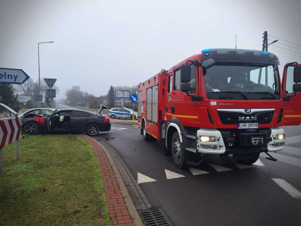 Hrubieszów: Wypadek na Zamojskiej [ZDJĘCIA]