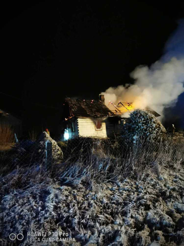Tragiczny pożar domu koło Zamościa [ZDJĘCIA]