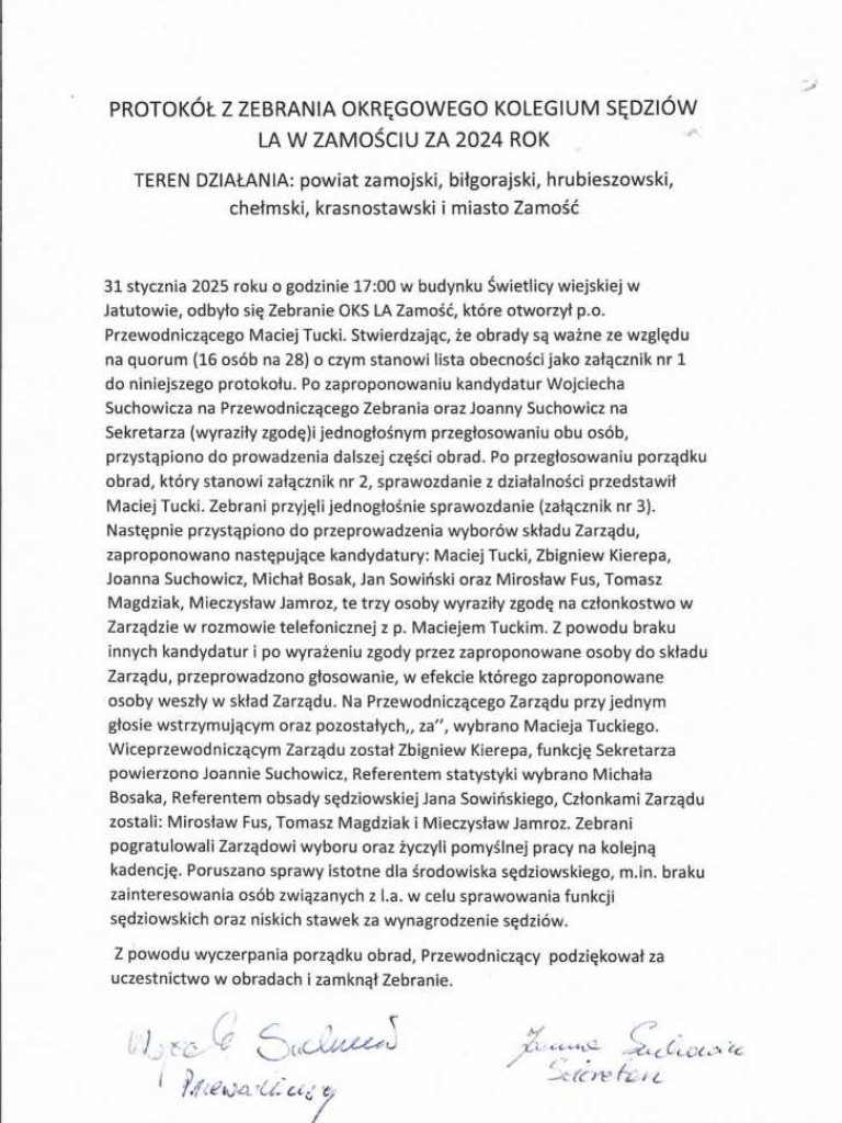 Maciej Tucki przewodniczącym OKS LA. Tomasz Magdziak w zarządzie [ZDJĘCIA]