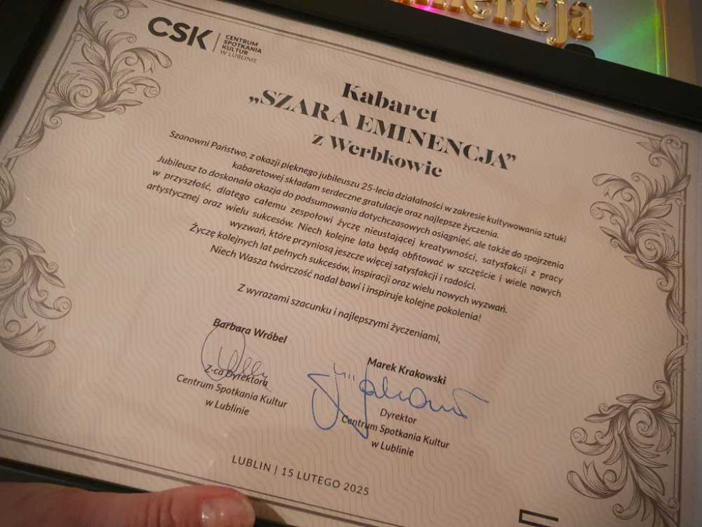 25-lecie Kabaretu Szara Eminencja [ZDJĘCIA]