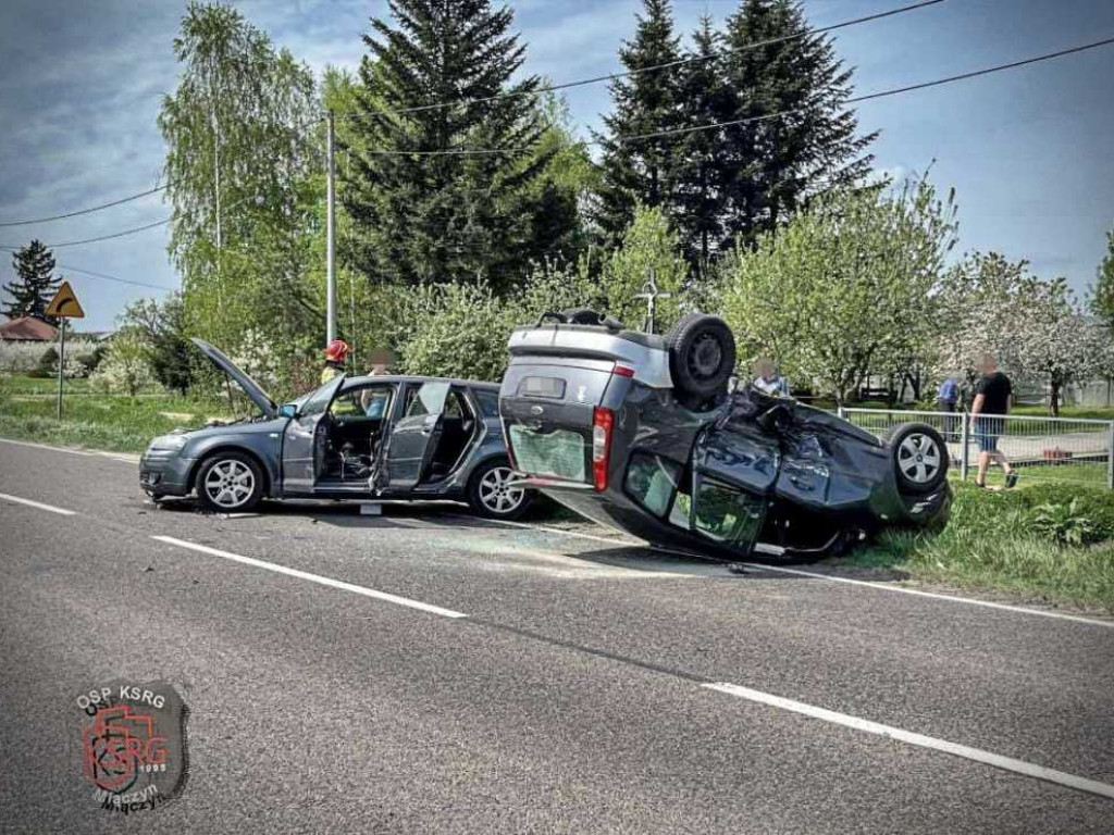 Groźny wypadek w Miączynie z udziałem mieszkanki gm. Hrubieszów [ZDJĘCIA]