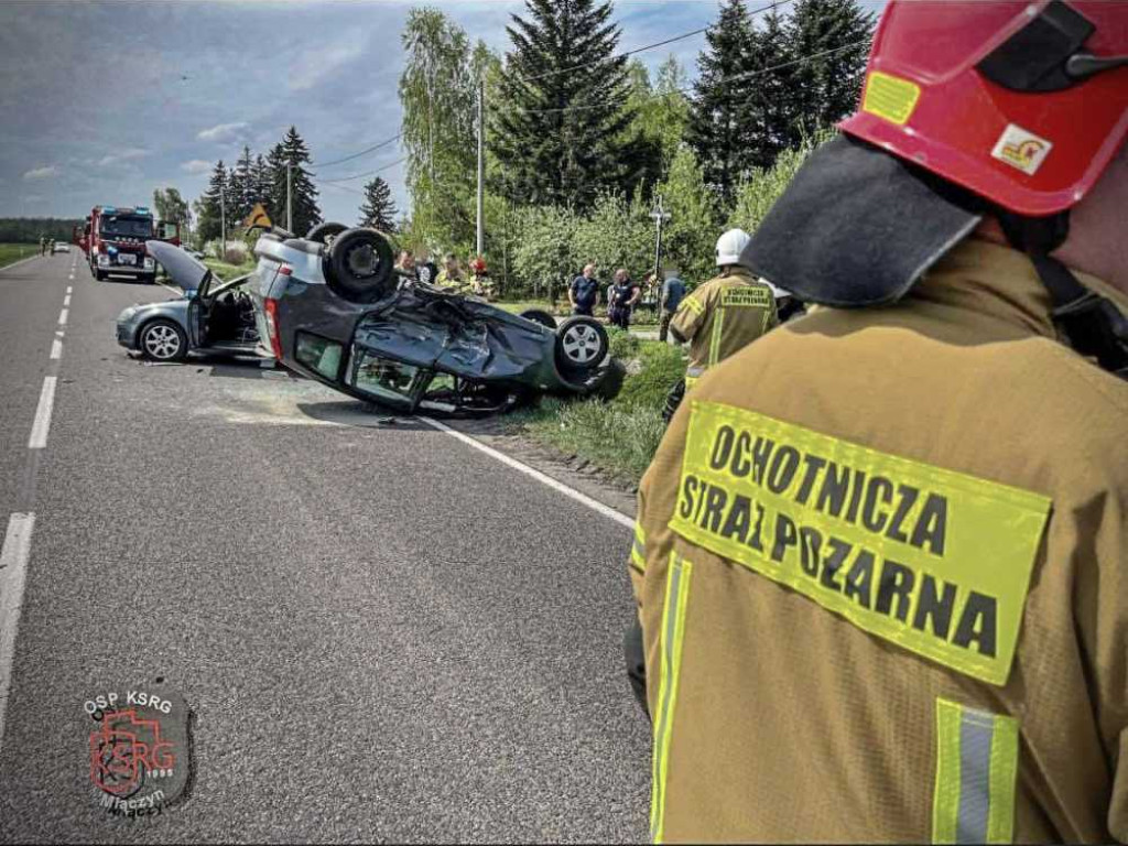 Groźny wypadek w Miączynie z udziałem mieszkanki gm. Hrubieszów [ZDJĘCIA]