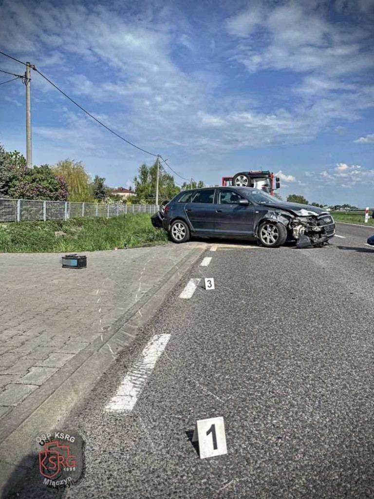 Groźny wypadek w Miączynie z udziałem mieszkanki gm. Hrubieszów [ZDJĘCIA]