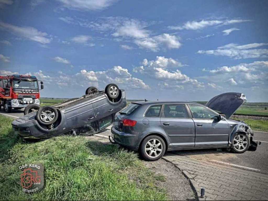Groźny wypadek w Miączynie z udziałem mieszkanki gm. Hrubieszów [ZDJĘCIA]