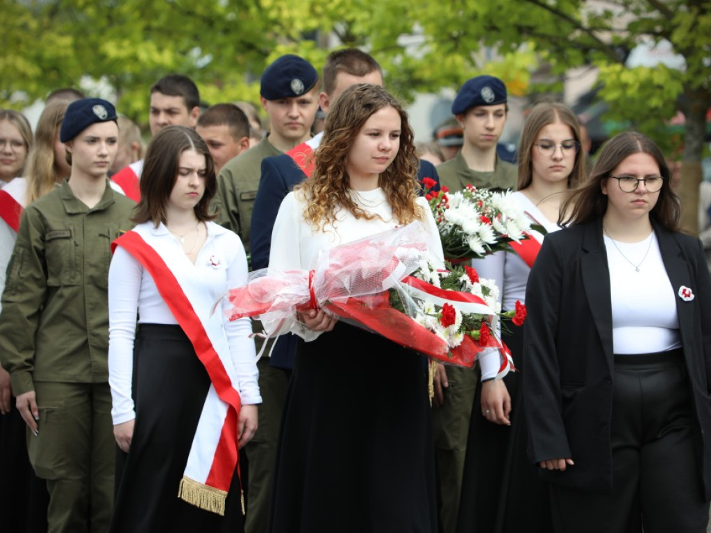 Hrubieszów uczcił Święto Narodowe Trzeciego Maja [ZDJĘCIA]