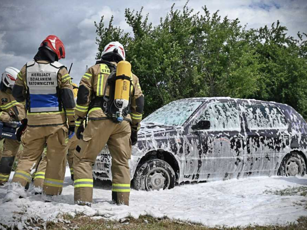Hrubieszów: Dywersanci, pożar i awaria - służby w akcji [ZDJĘCIA]