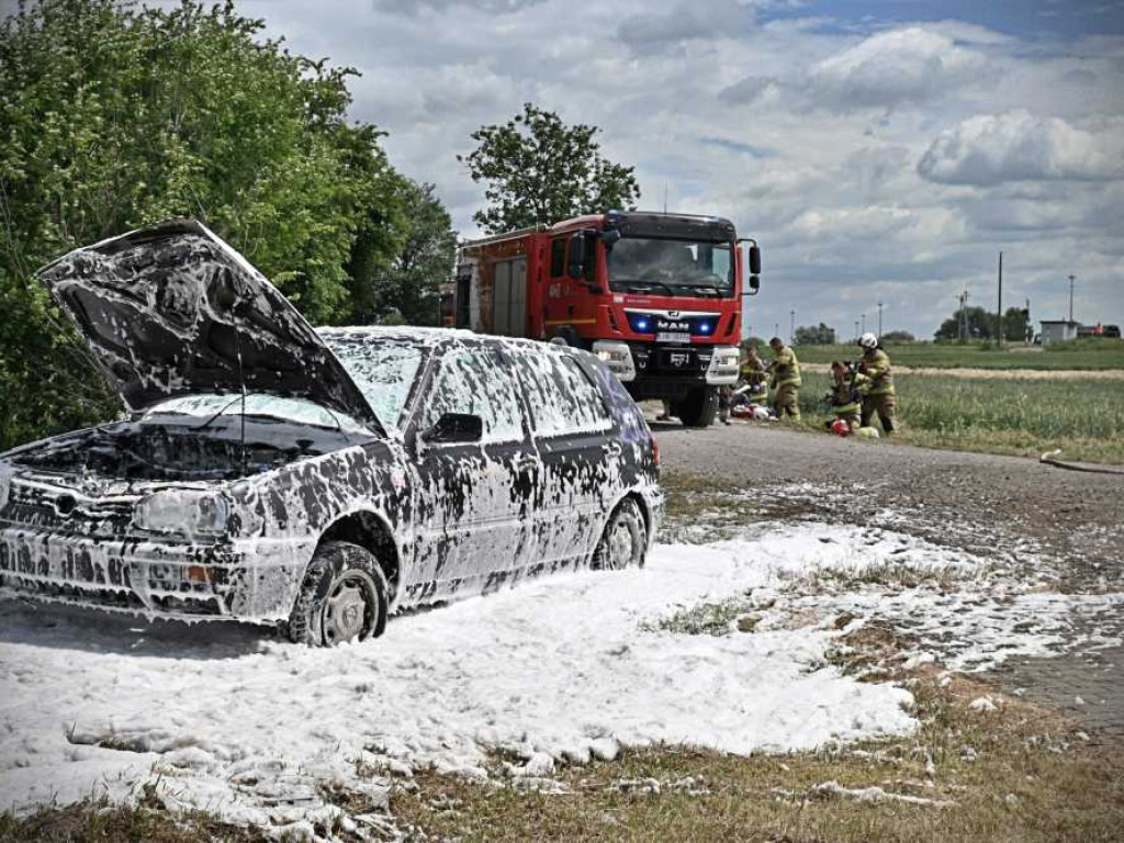 Hrubieszów: Dywersanci, pożar i awaria - służby w akcji [ZDJĘCIA]