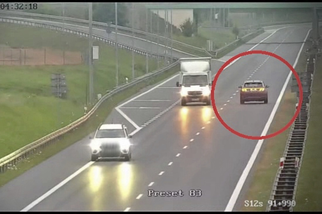 Jechał 20 km pod prąd drogą ekspresową
