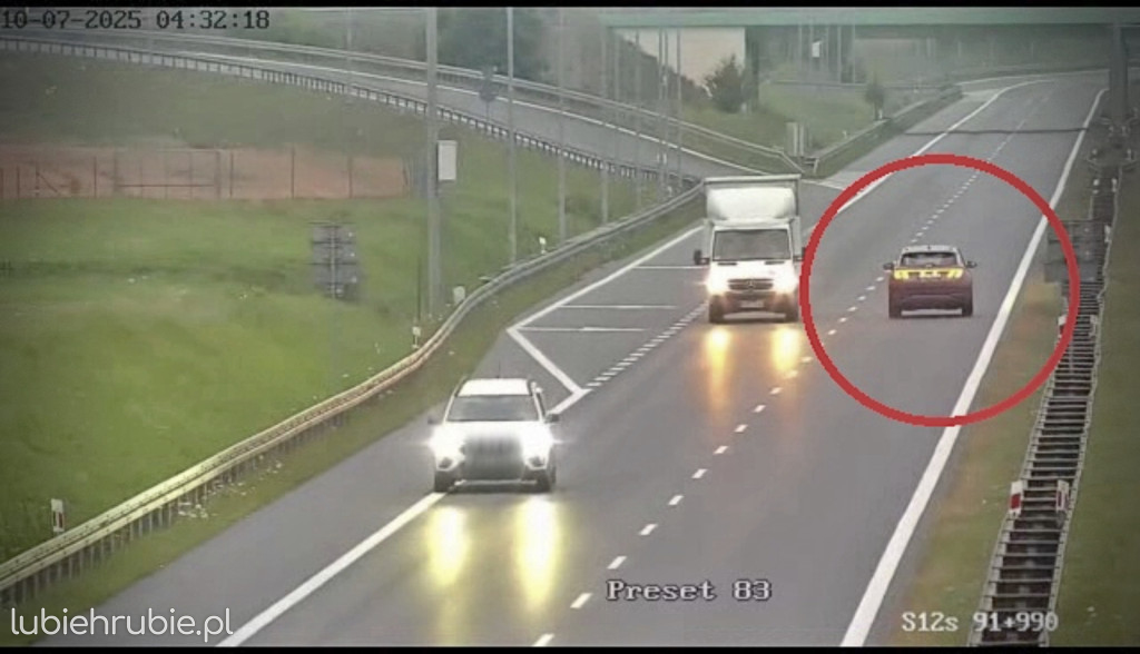 Jechał 20 km pod prąd drogą ekspresową