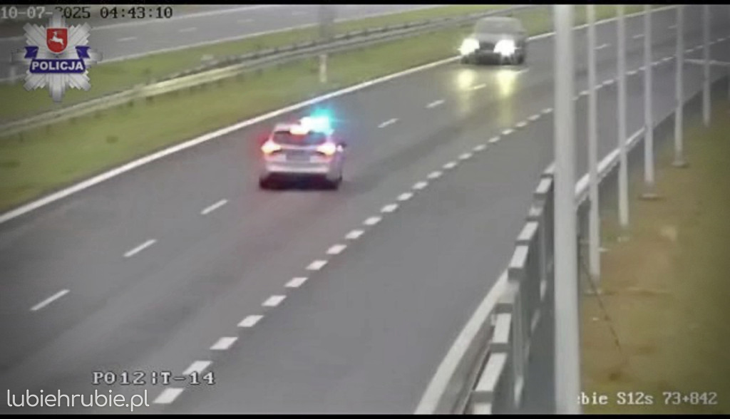 Jechał 20 km pod prąd drogą ekspresową