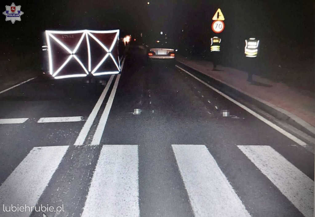 Śmiertelne potrącenie pieszego