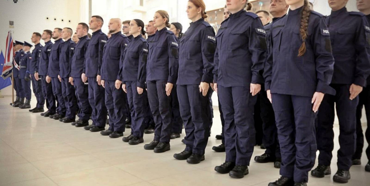 Ślubowanie nowych policjantów