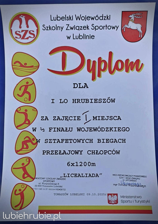 Sztafety Staszica z awansem na Mistrzostwa Województwa