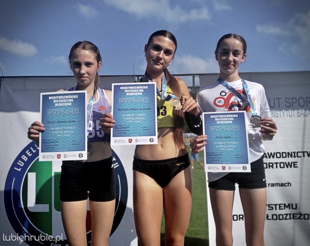 Hrubieszowskie tabele lekkoatletyczne kobiet sezonu letniego 2025