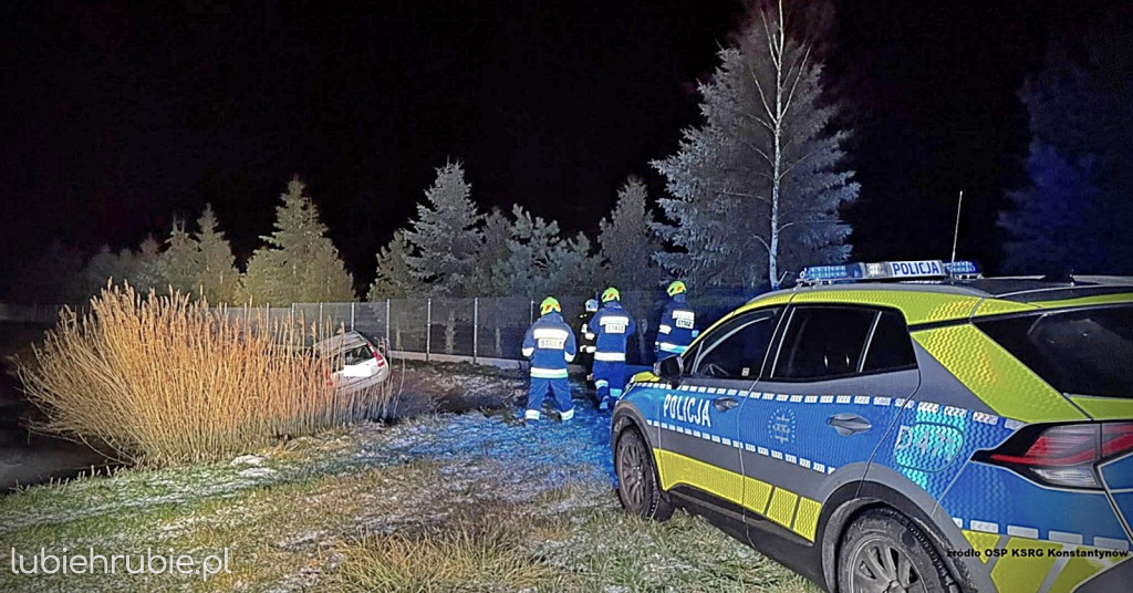 Uciekł przed policjantami na zamarznięty zbiornik wodny