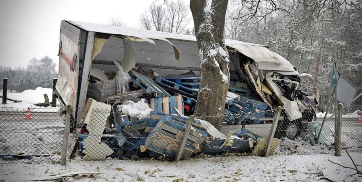 Stracił panowanie nad pojazdem i uderzył w drzewo