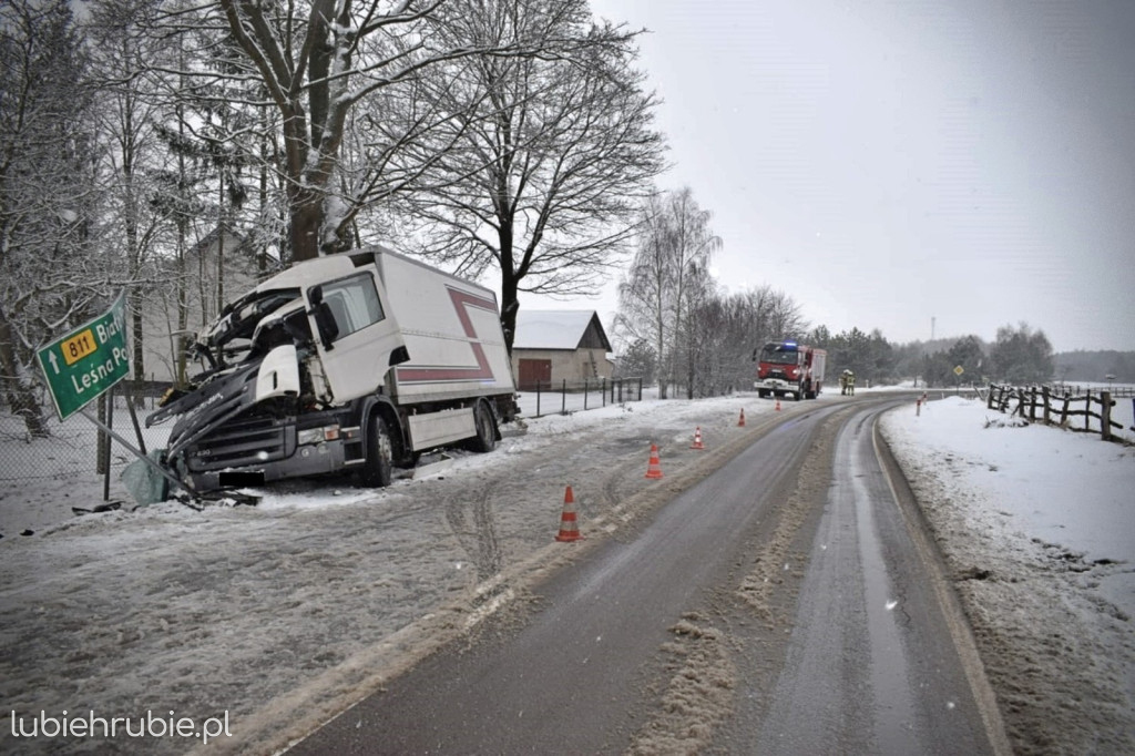 Stracił panowanie nad pojazdem i uderzył w drzewo
