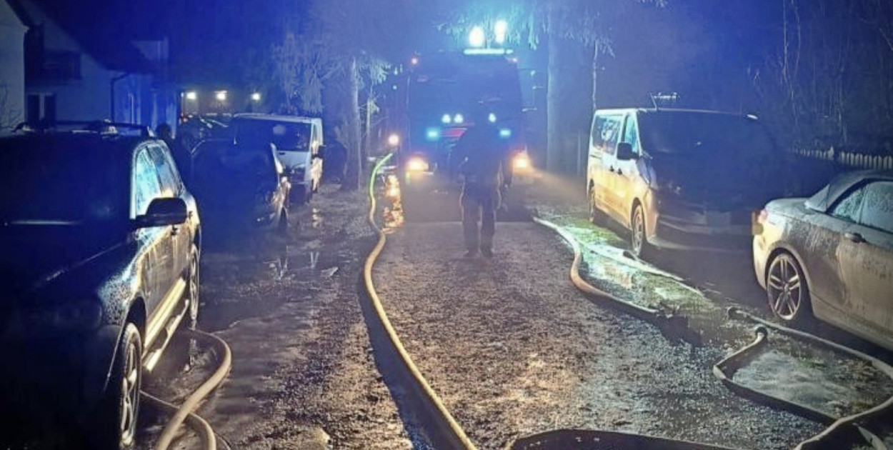 Tragiczny pożar warsztatu samochodowego