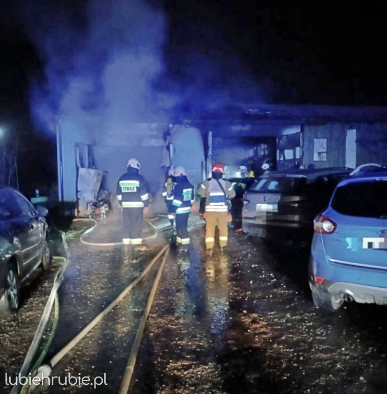 Tragiczny pożar warsztatu samochodowego