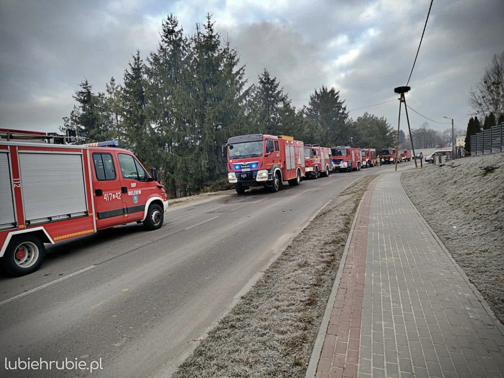 Pożar domu w Trzeszczanach