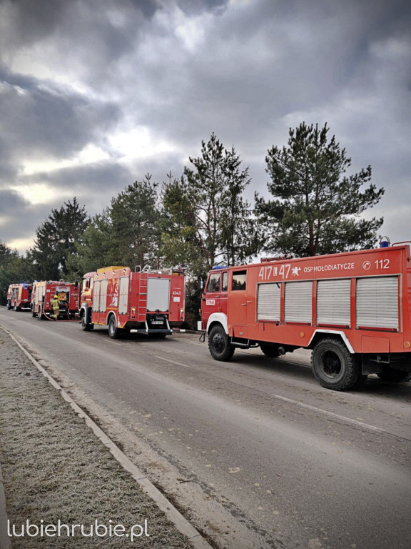Pożar domu w Trzeszczanach