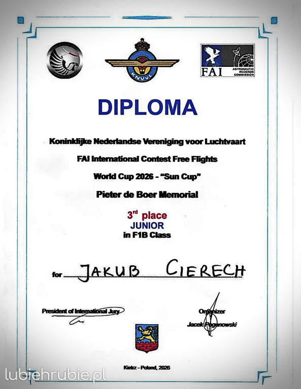 Sukcesy modelarzy w zawodach Pucharu Świata