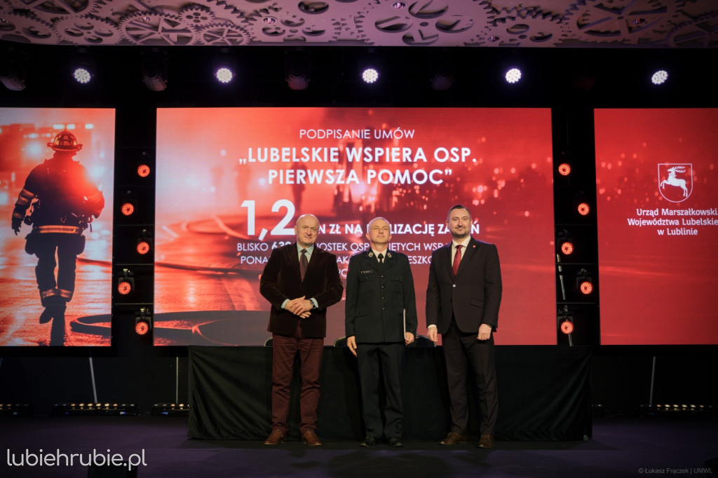 Lubelskie wspiera OSP. Pierwsza pomoc