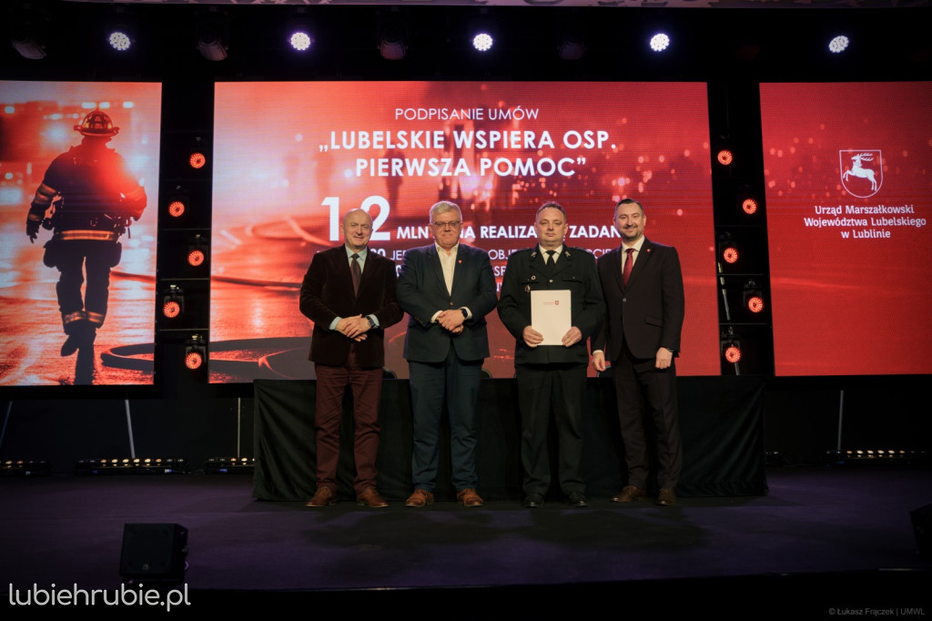 Lubelskie wspiera OSP. Pierwsza pomoc
