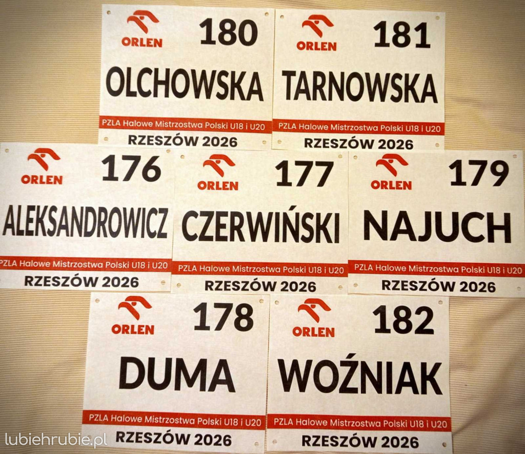 Lekkoatletyczne tabele sezonu 2026 - hala